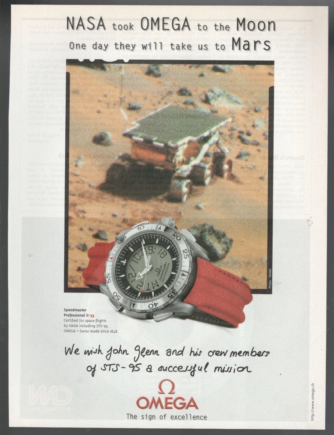 Anuncio NASA took OMEGA to the Moon, one day they will take us to Mars