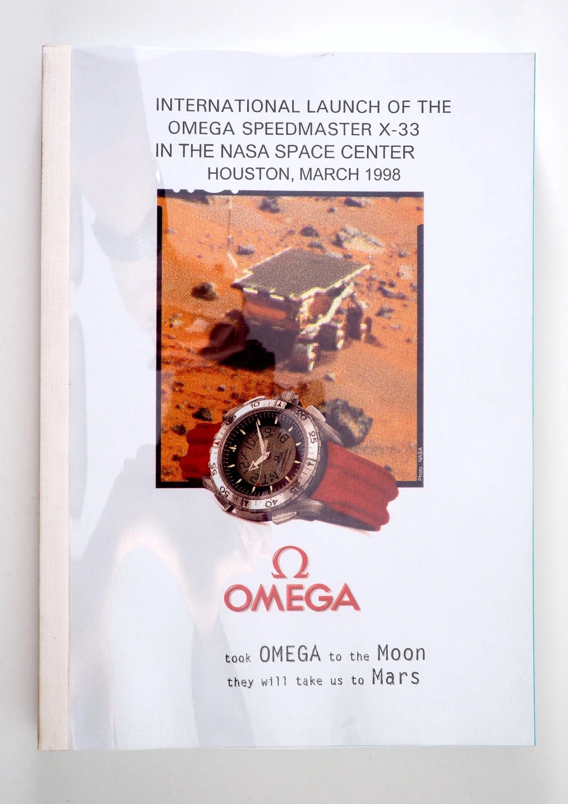 Libro de lanzamiento del X-33 en el NASA Space Center 1998